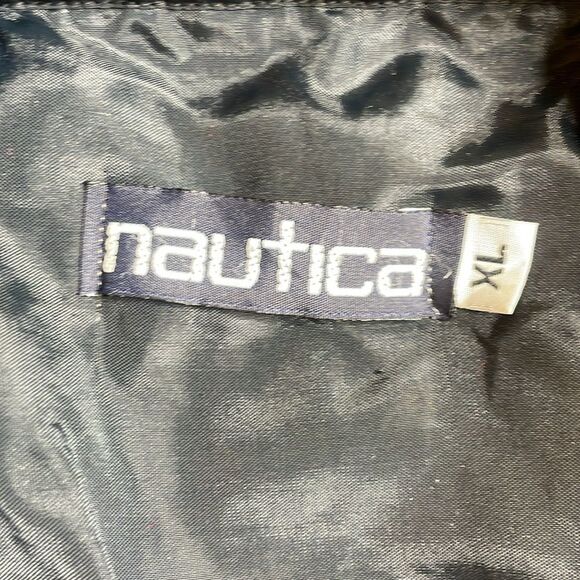 90s Vintagee Nautica Patchwork Wool Plaid Flannel Shacket XL Red Jacket - Picture 3 of 6